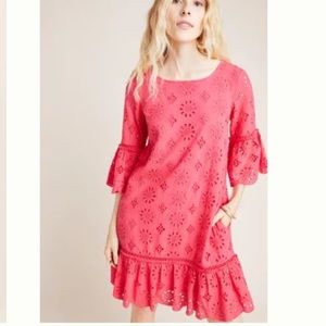 Anthropologie Dani Lace Tunic Mini Dress